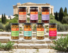 Load image into Gallery viewer, Olive Lover's Bundle, 7 Jars (Organic Kalamata Whole, Sliced, Pitted), Green (Whole, Sliced, Pitted), Kalamata & Green Sliced 315 mL