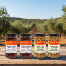 Load image into Gallery viewer, Organic Kalamata & Green Pitted Olives – 4 x 315 mL