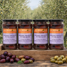 Load image into Gallery viewer, Organic Pitted Kalamata Olives in Brine, 315 mL (4 jars)