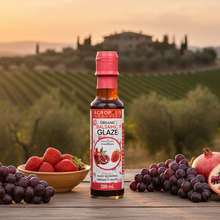 Load image into Gallery viewer, Organic Balsamic Glaze With Pomegranate and Strawberries, 200 mL