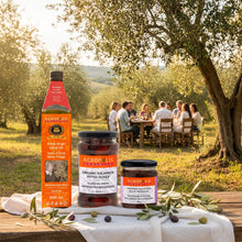 Load image into Gallery viewer, Extra Virgin Olive Oil, Kalamata Olives & Tapenade Bundle – 3-Piece
