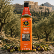 Load image into Gallery viewer, Bio-Harvest extra virgin olive oil 750 mL bottle from Acropolis Organics, sustainably farmed Koroneiki olives from Greece, smooth and buttery with no chemicals or preservatives
