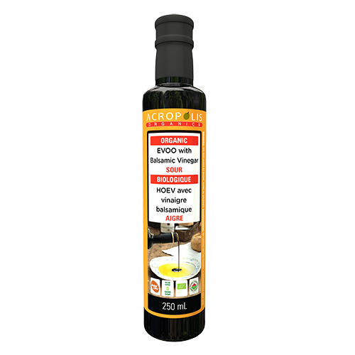 Organic Extra Virgin Olive Oil with Balsamic Vinegar, 250 mL