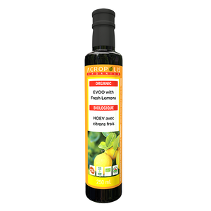 Organic Extra Virgin Olive Oil with Fresh Lemons, 250 mL