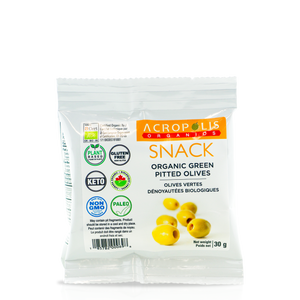 Organic Green Pitted Olives Snack Pack