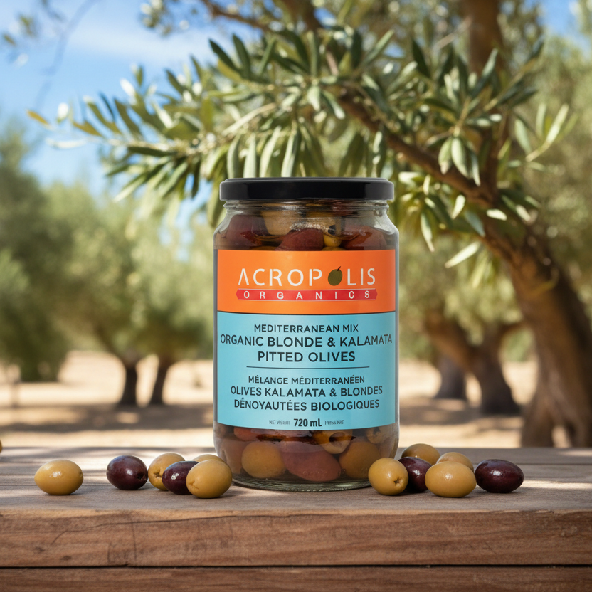 Aphrodina ADミネラルローション セット Organic Mediterranean Mix Pitted Olives, 720 mL| 100% Natural