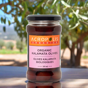 Organic Kalamata Olives in Brine, 315 mL
